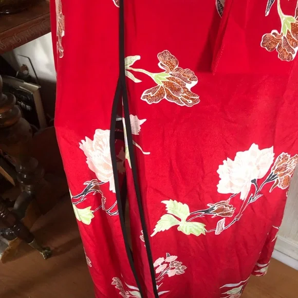 DIANE VON FURSTENBERG Red Everton-Print Silk Maxi Dress - Picture 11 of 13